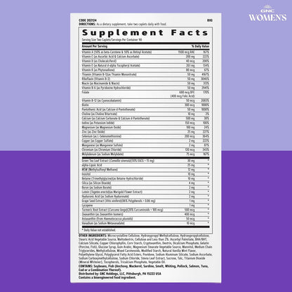 GNC Women's Multivitamin Active Without Iron, Supports an Active Lifestyle, 30+ Nutrient Formula, Promotes Bone & Joint Health, Helps Energy Production, 180 Caplets