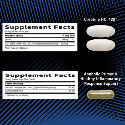 GNC AMP Men’s Strength Vitapak Program, 3 Products in 1 Pack, Absorbable Creatine, Mass Building, Power Muscles, Anabolic Primers, Testosterone Boost, Proven Ingredients, Multivitamin, 30-Day Supply