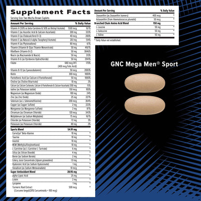 GNC AMP Men’s Strength Vitapak Program, 3 Products in 1 Pack, Absorbable Creatine, Mass Building, Power Muscles, Anabolic Primers, Testosterone Boost, Proven Ingredients, Multivitamin, 30-Day Supply